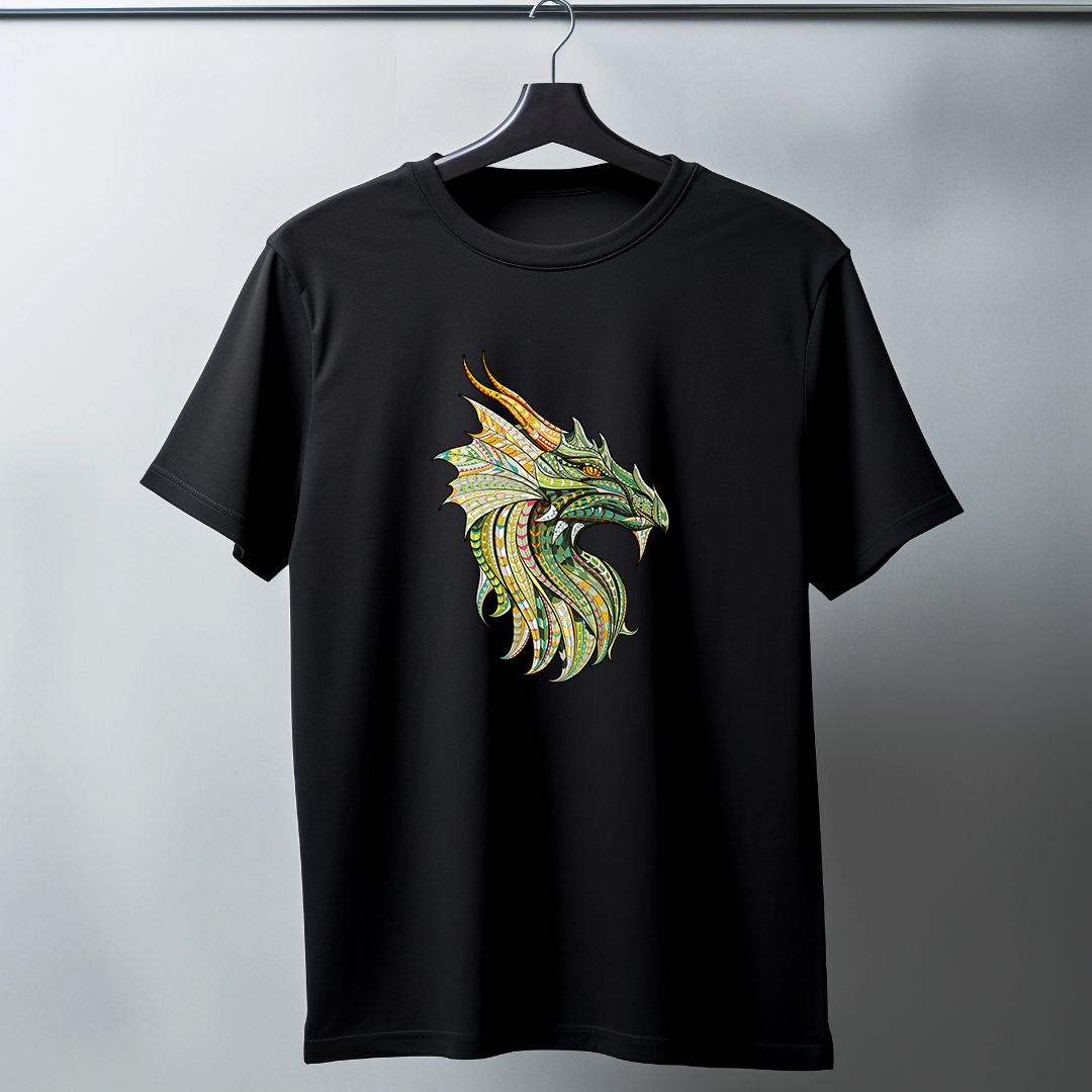 Dragon Art Half Sleeve T-Shirt