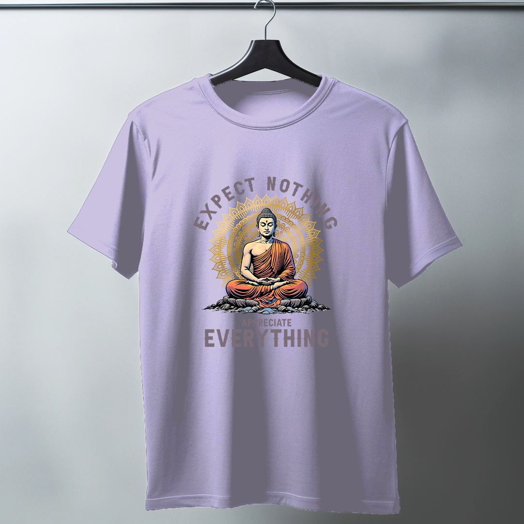 Expect Nothing Appreciate Everything Half Sleeve T-Shirt