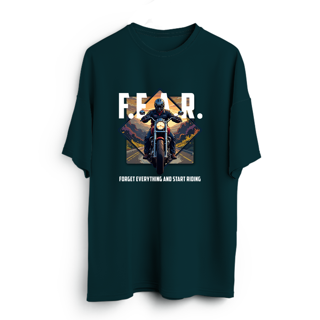 Forget Everything And Start Riding Oversized T-Shirt