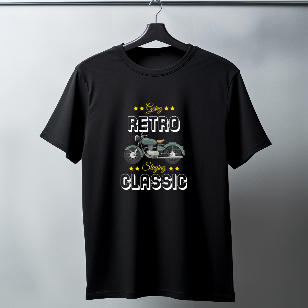 Going Retro Staying Classic Half Sleeve T-Shirt