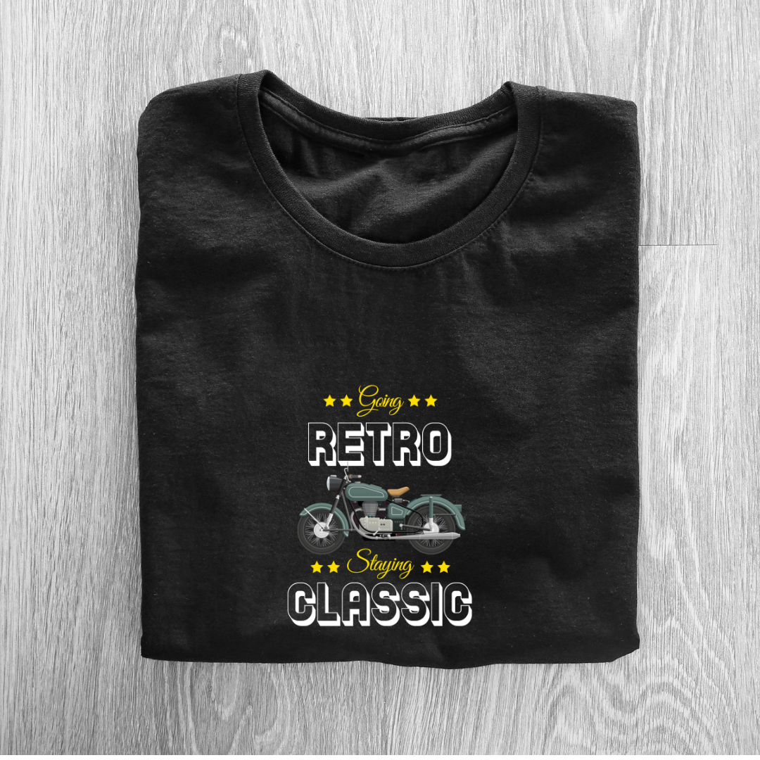 Going Retro Staying Classic Half Sleeve T-Shirt