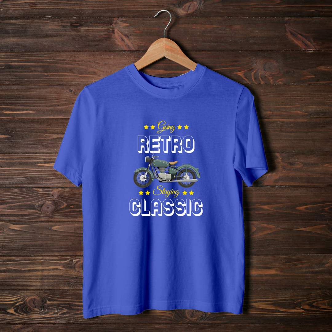 Going Retro Staying Classic Half Sleeve T-Shirt