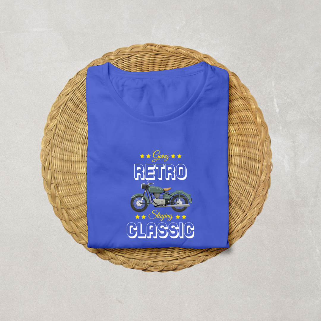 Going Retro Staying Classic Half Sleeve T-Shirt