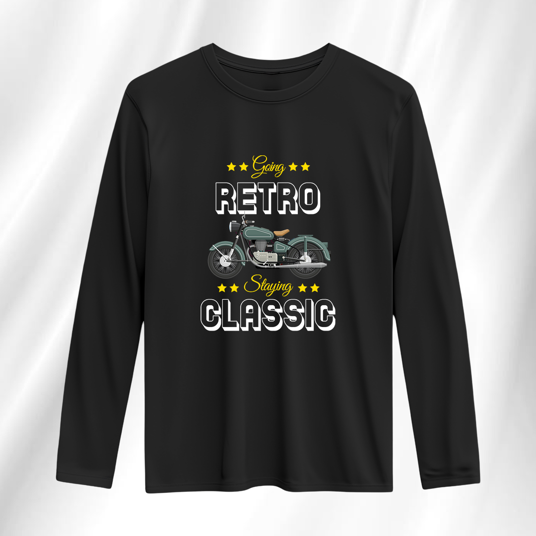 Going Retro Staying Classic Full Sleeve T-Shirt