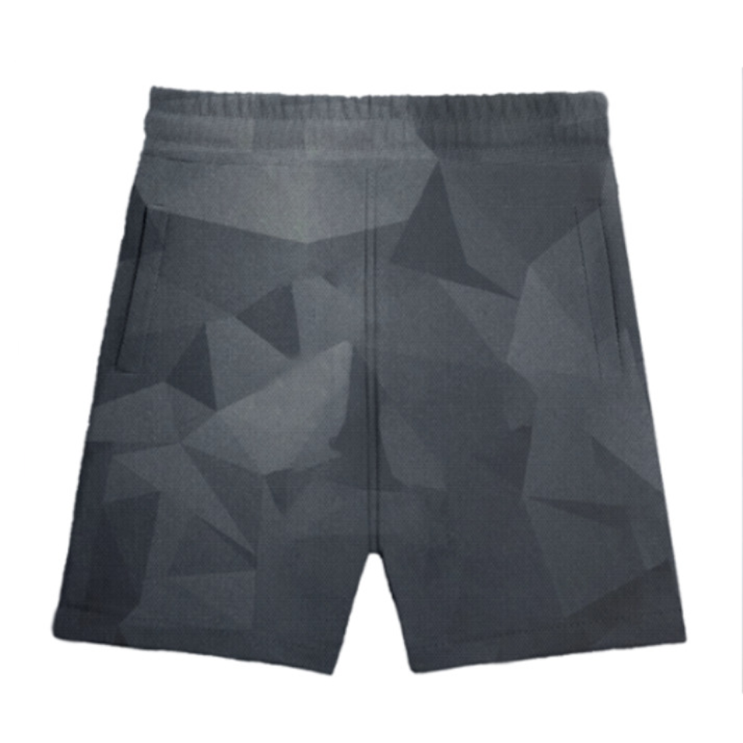 Grey Shades Pattern Sports Shorts