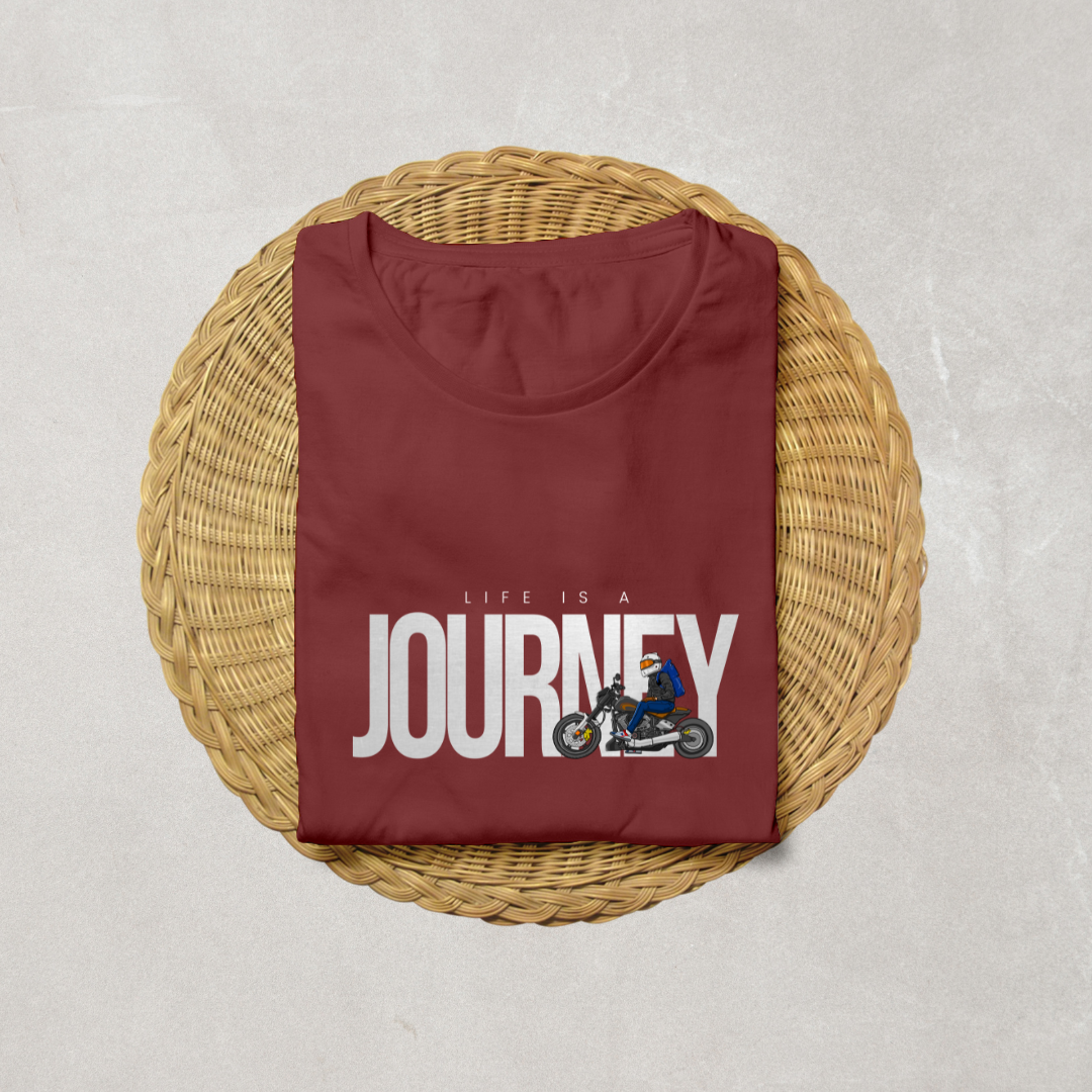 Life Is A Journey Half Sleeve T-Shirt