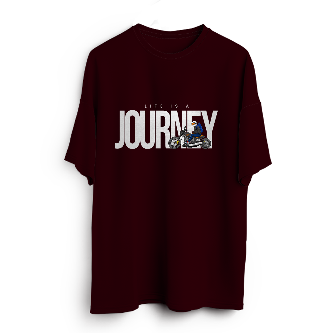 Life Is A Journey Oversized T-Shirt