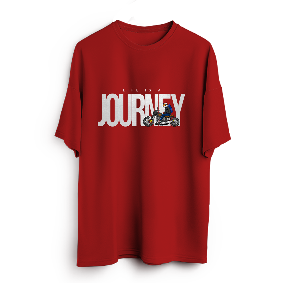 Life Is A Journey Oversized T-Shirt