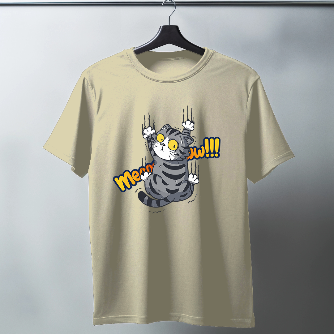 Meooow Half Sleeve T-Shirt