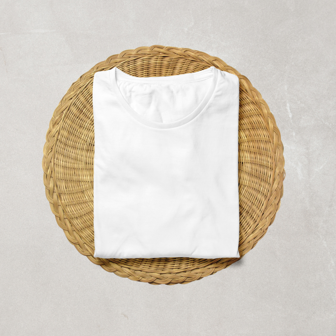White Half Sleeve T-Shirt
