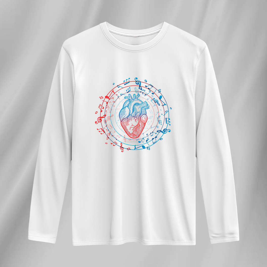 Musical Heart Full Sleeve T-Shirt