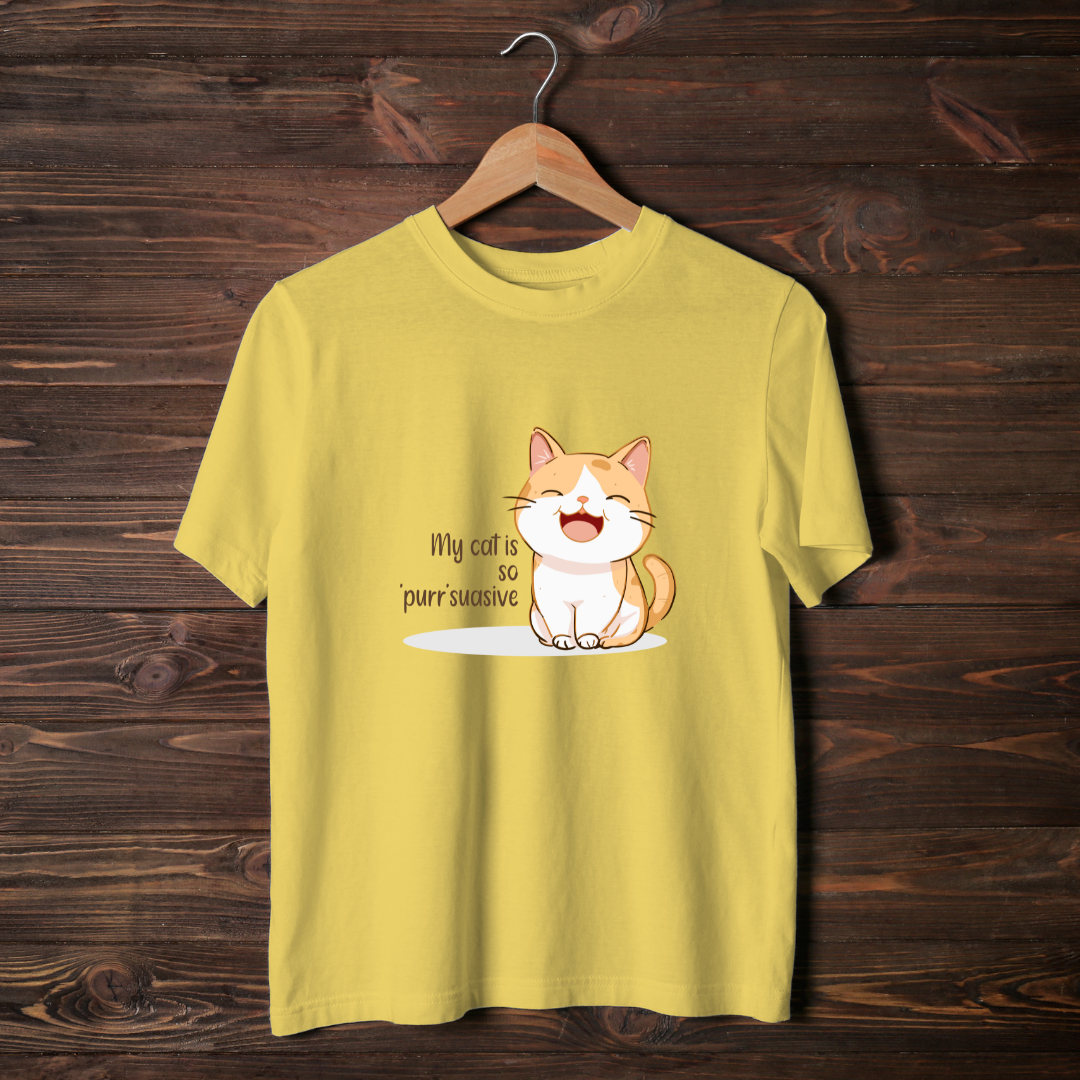 My Cat Is So Purrsuasive Half Sleeve T-Shirt