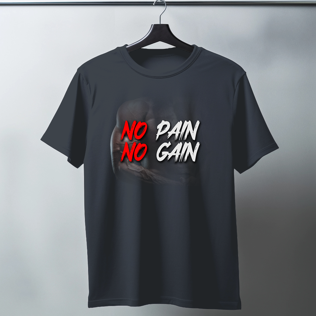 No Pain No Gain Half Sleeve T-Shirt