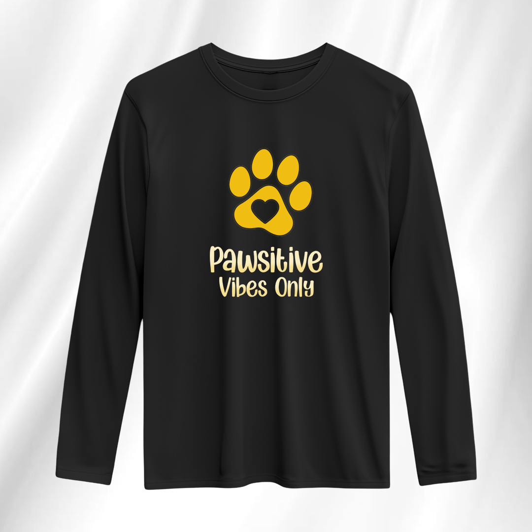 Pawsitive Vibes Only Full Sleeve T-Shirt