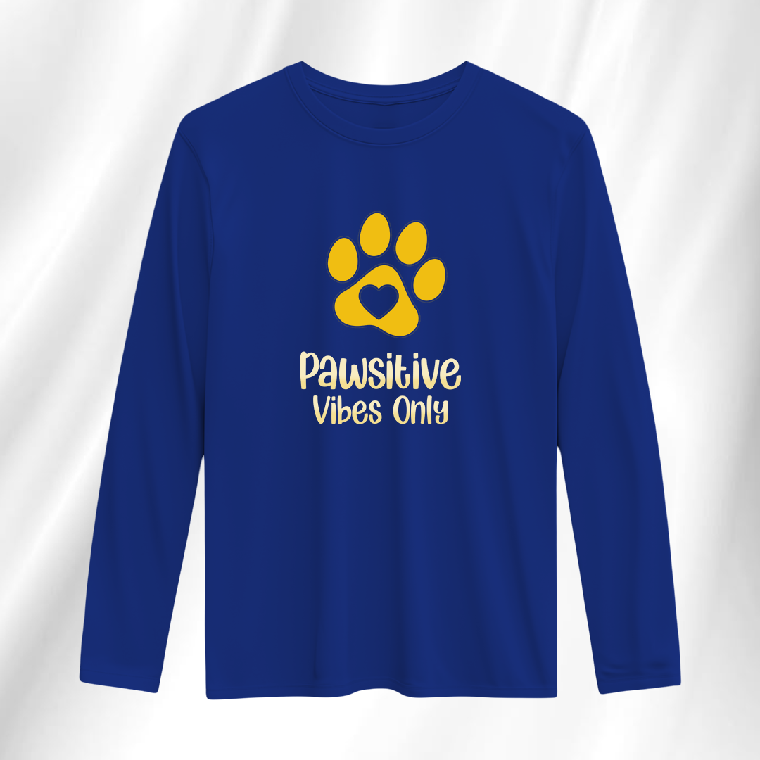 Pawsitive Vibes Only Full Sleeve T-Shirt