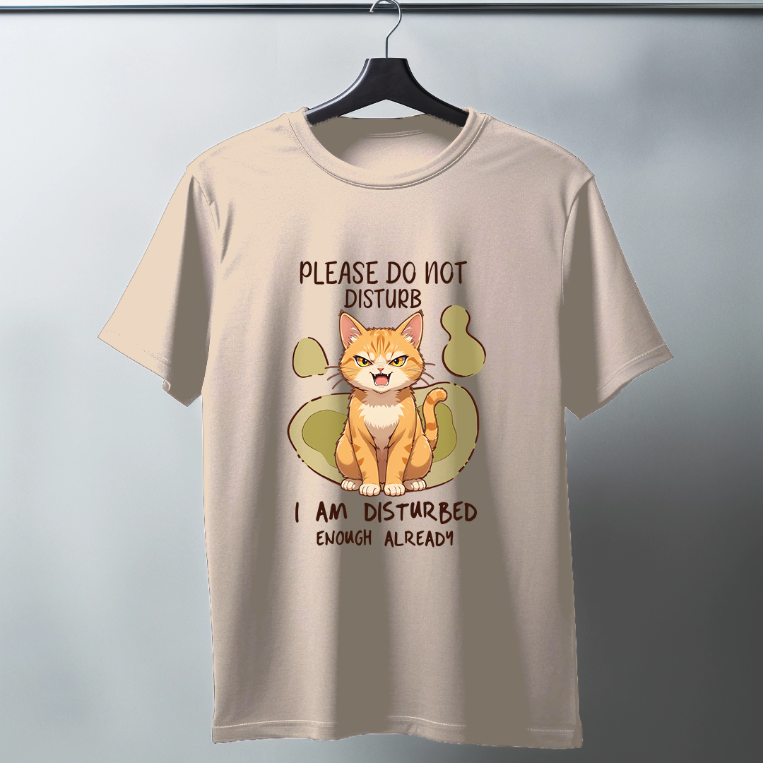 Please Do Not Disturb Half Sleeve T-Shirt