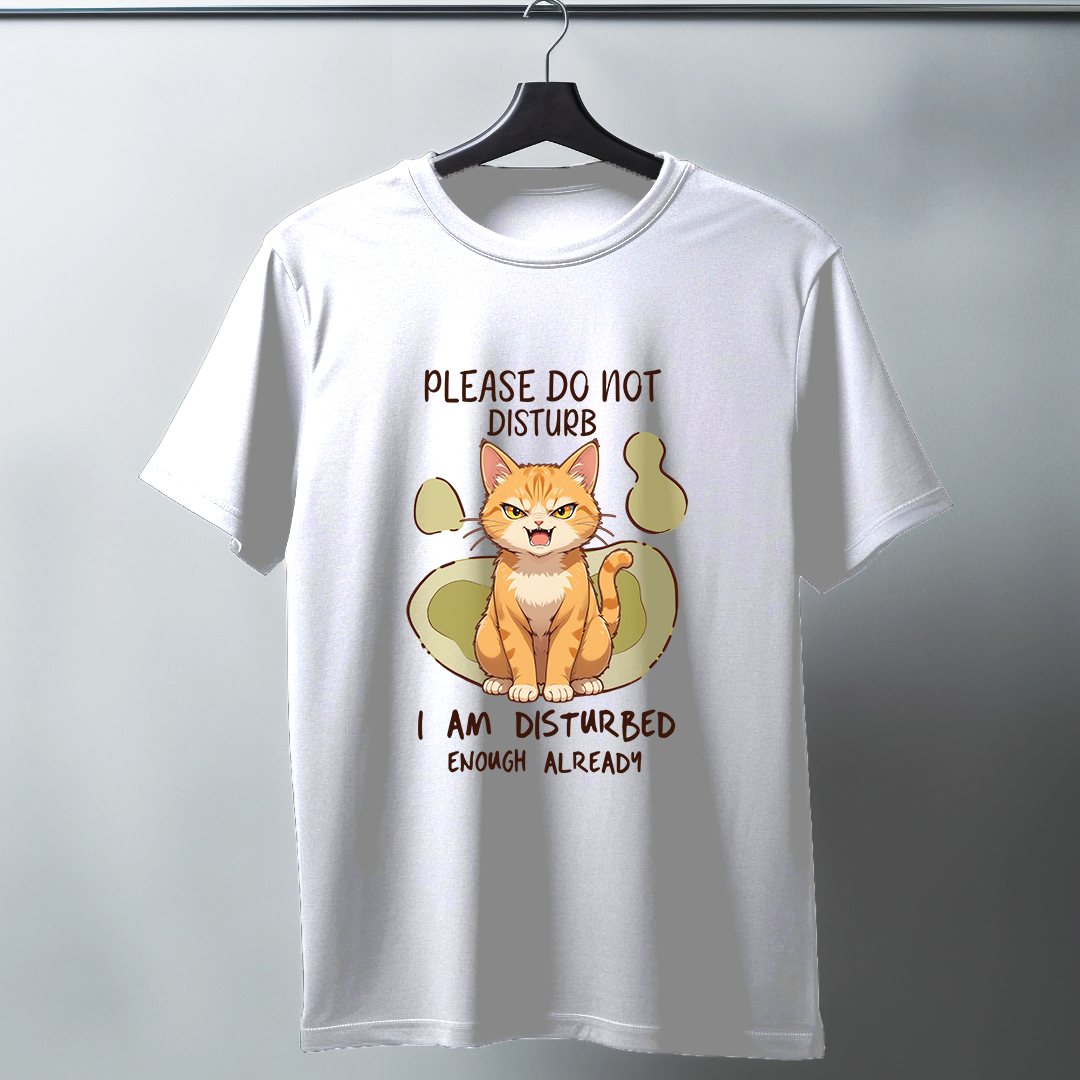 Please Do Not Disturb Half Sleeve T-Shirt