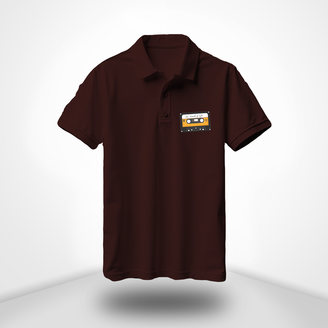 The Sound Of Life Polo Neck Half Sleeve T-Shirt