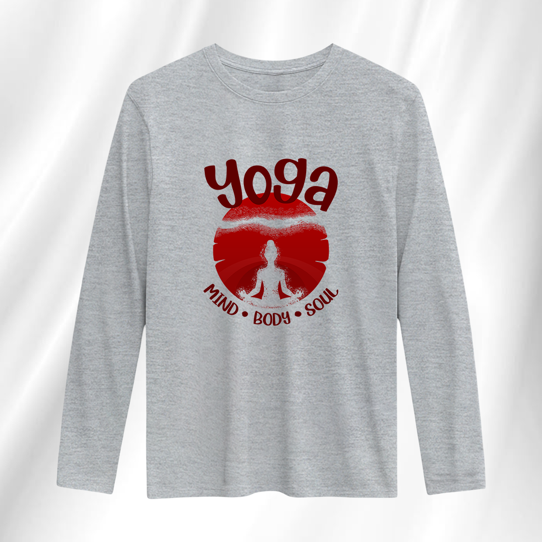 Yoga Mind Body Soul Full Sleeve T-Shirt