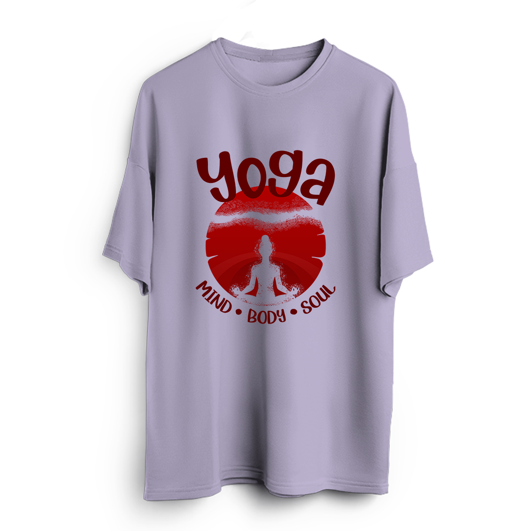Yoga Mind Body Soul Oversized T-Shirt