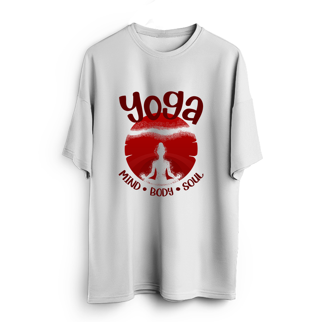 Yoga Mind Body Soul Oversized T-Shirt