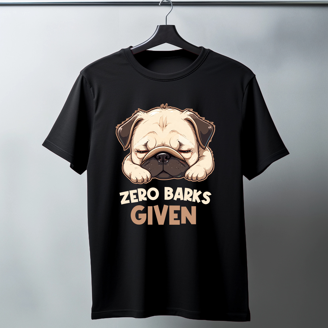 Zero Barks Given Half Sleeve T-Shirt