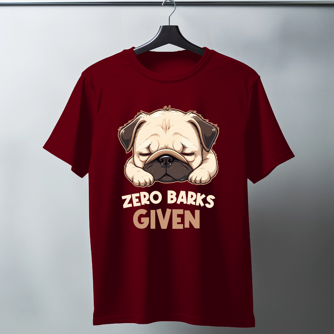Zero Barks Given Half Sleeve T-Shirt