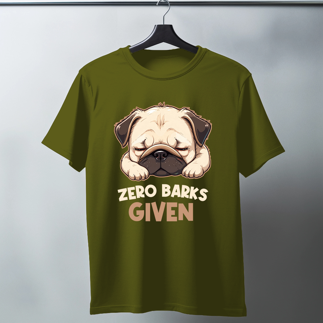 Zero Barks Given Half Sleeve T-Shirt