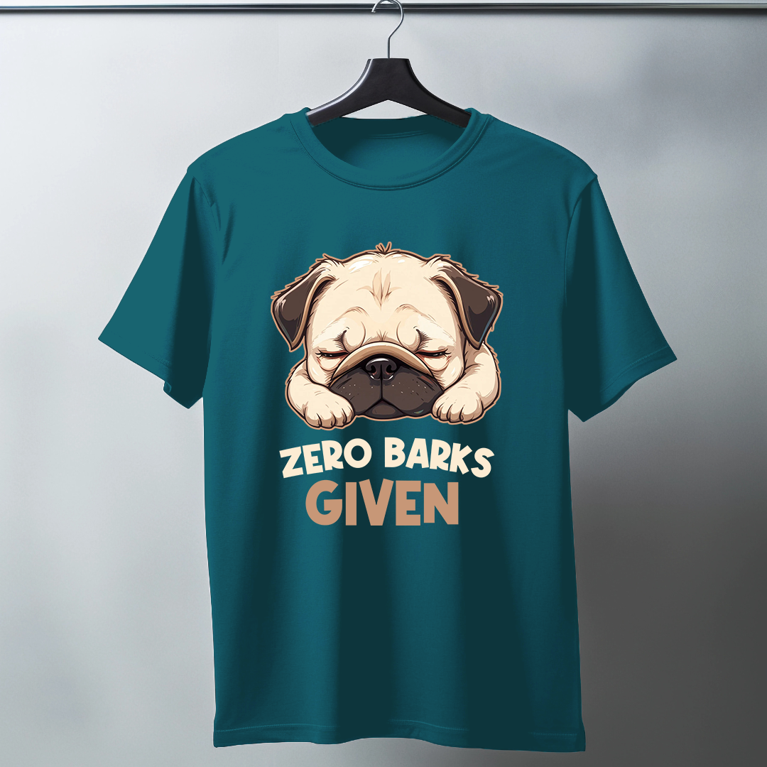 Zero Barks Given Half Sleeve T-Shirt