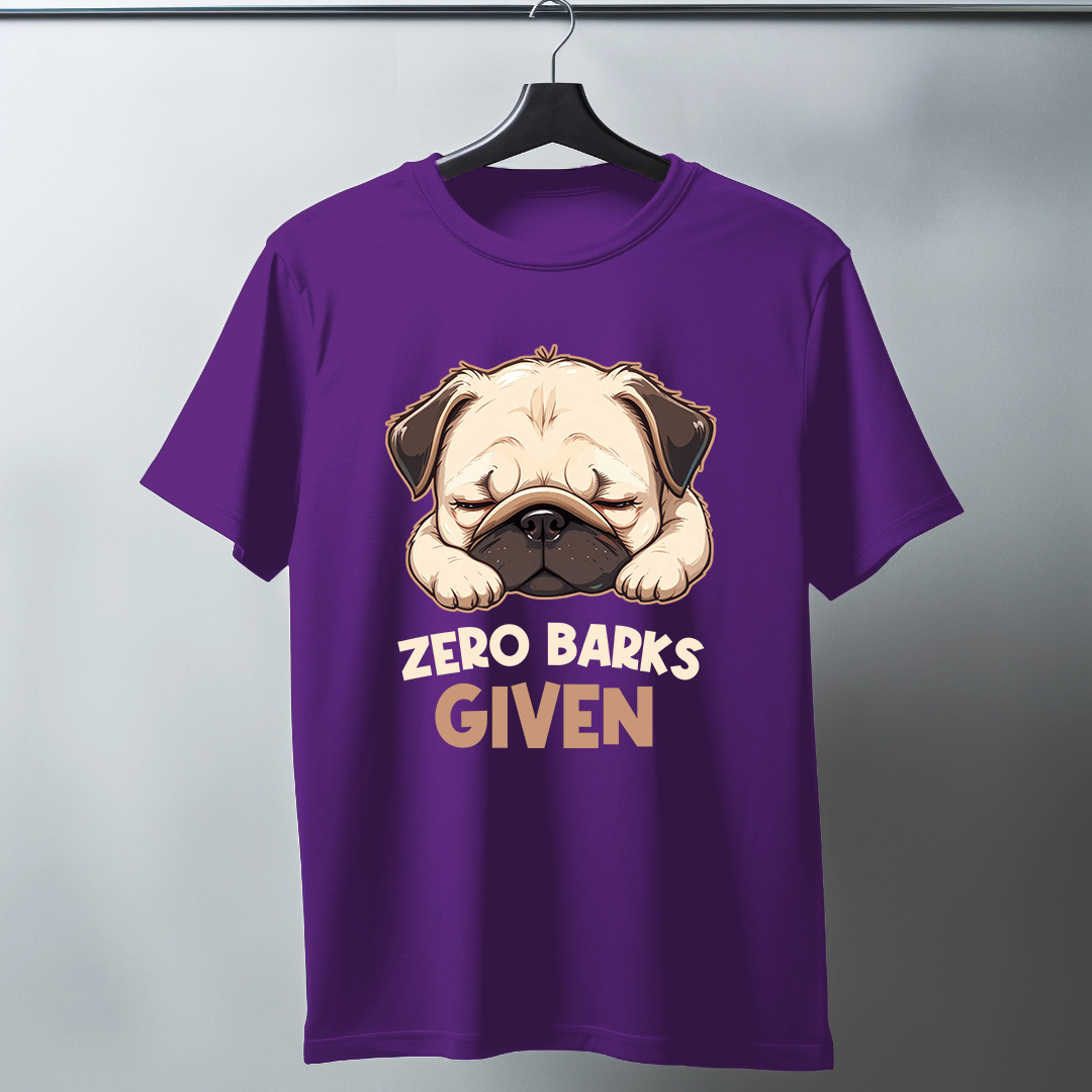 Zero Barks Given Half Sleeve T-Shirt