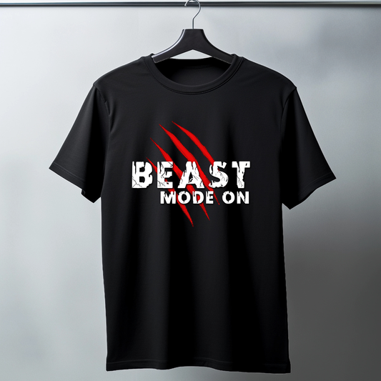 Beast Mode On Half Sleeve T-Shirt