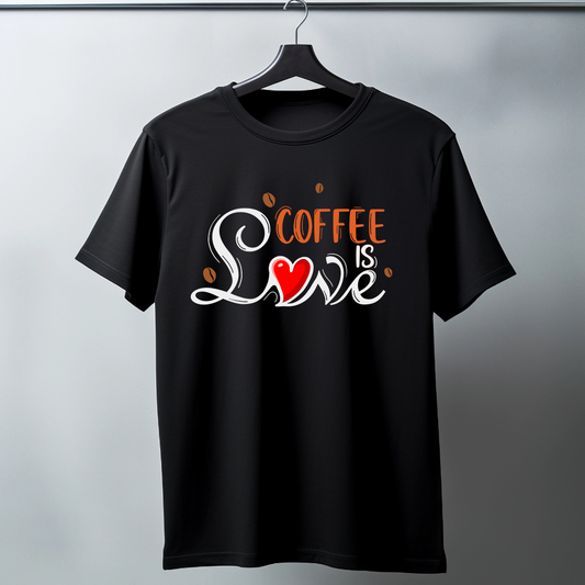 Coffee Is Love Half Sleeve T-Shirt