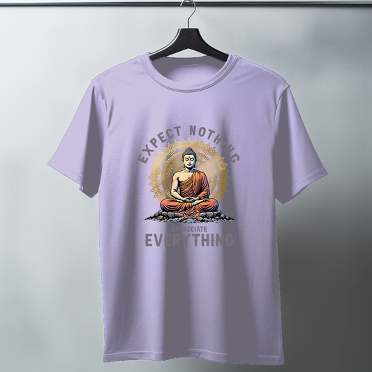Expect Nothing Appreciate Everything Half Sleeve T-Shirt