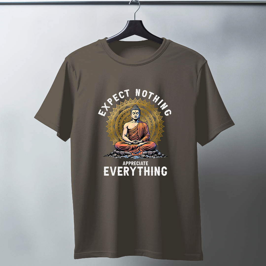 Expect Nothing Appreciate Everything Half Sleeve T-Shirt v2
