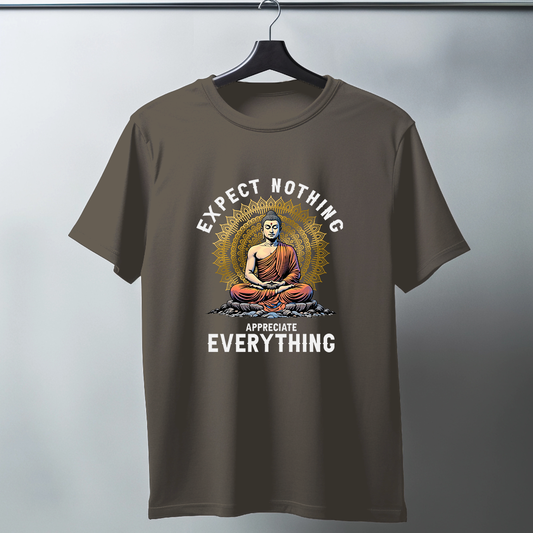Expect Nothing Appreciate Everything Half Sleeve T-Shirt v2