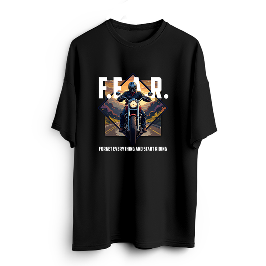 Forget Everything And Start Riding Oversized T-Shirt