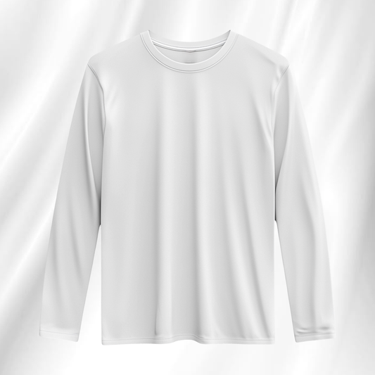 White Full Sleeve T-Shirt