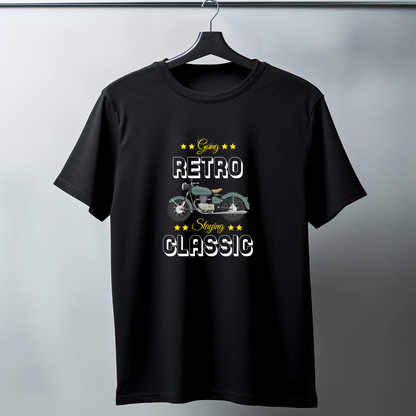 Going Retro Staying Classic Half Sleeve T-Shirt