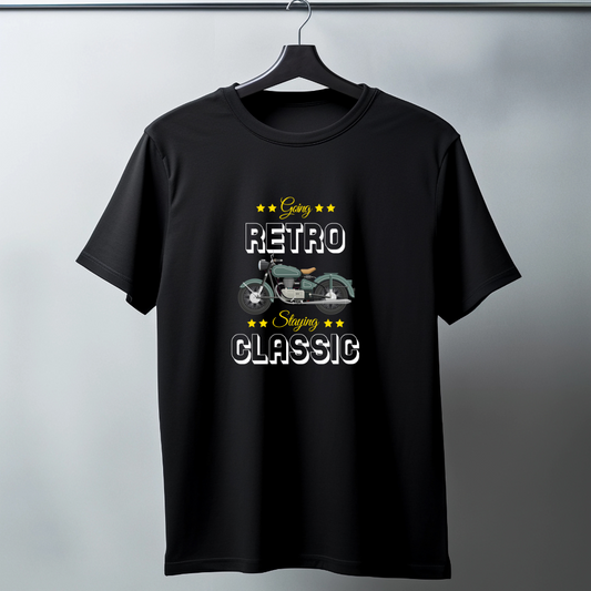 Going Retro Staying Classic Half Sleeve T-Shirt