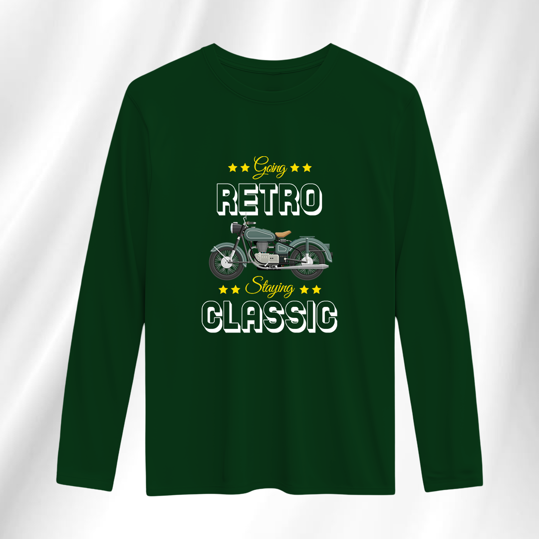 Going Retro Staying Classic Full Sleeve T-Shirt