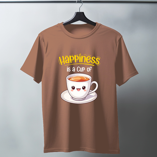 Happiness Is A Cup Of Tea Half Sleeve T-Shirt