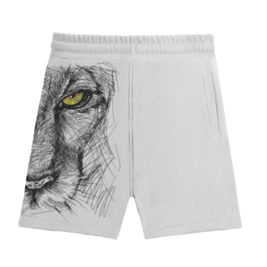 Lion Face Sports Shorts