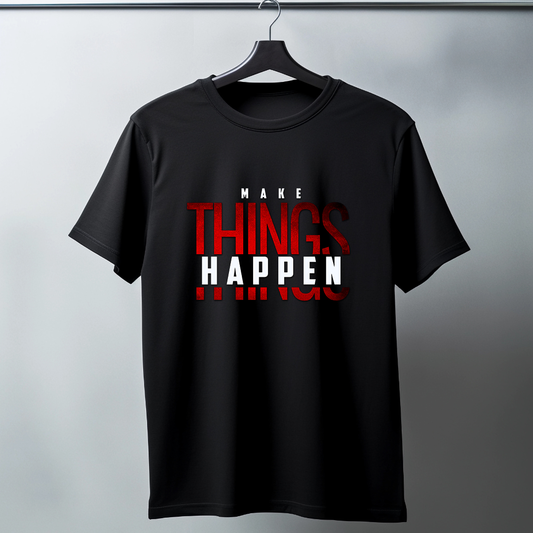 Make Things Happen Half Sleeve T-Shirt