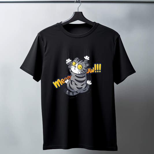 Meooow Half Sleeve T-Shirt