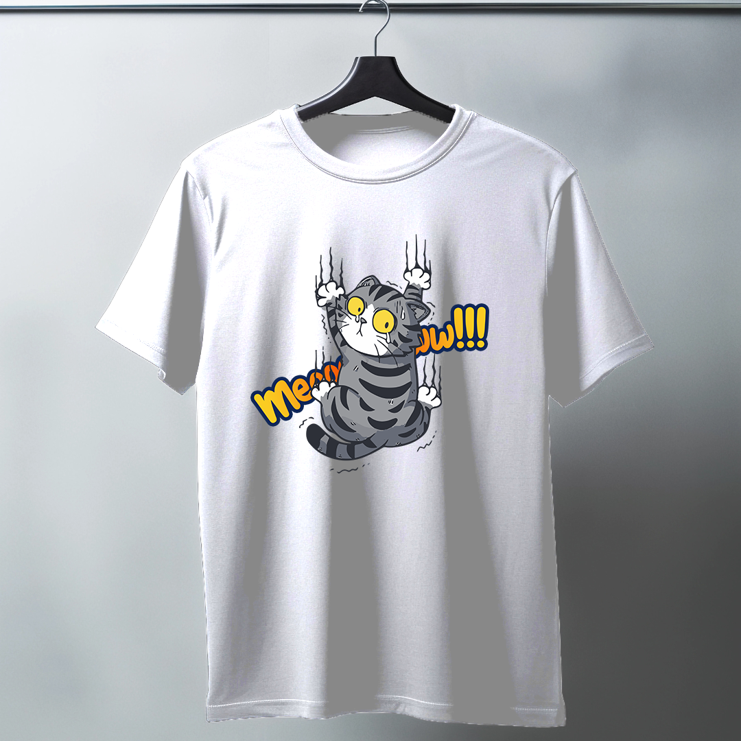 Meooow Half Sleeve T-Shirt