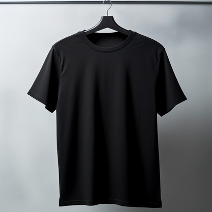 Black Half Sleeve T-Shirt