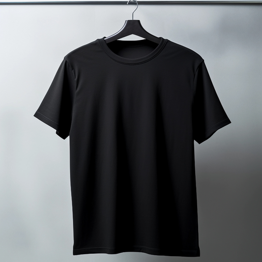 Black Half Sleeve T-Shirt