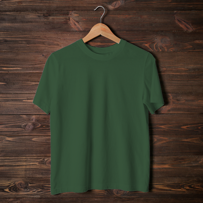 Bottle Green Half Sleeve T-Shirt