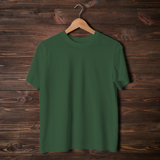 Bottle Green Half Sleeve T-Shirt