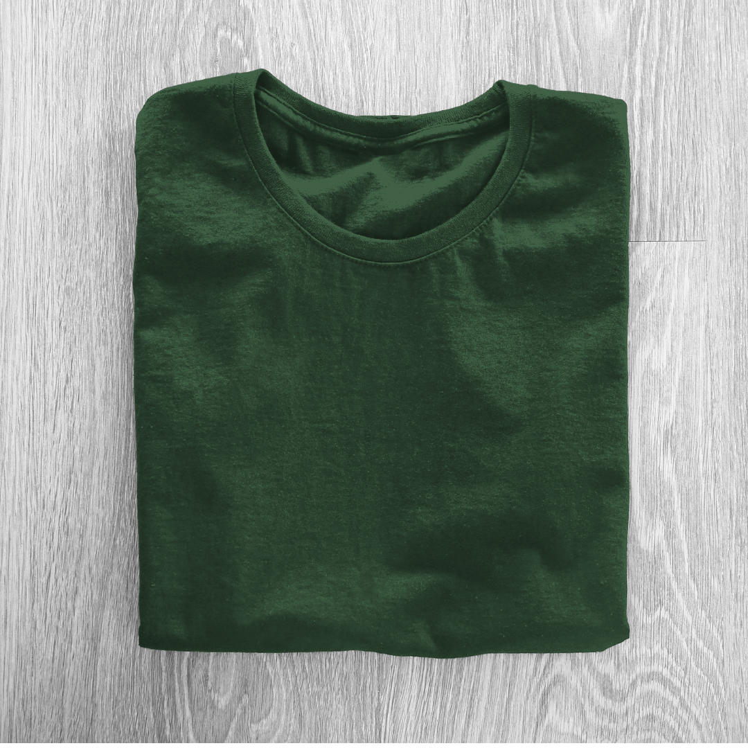 Bottle Green Half Sleeve T-Shirt